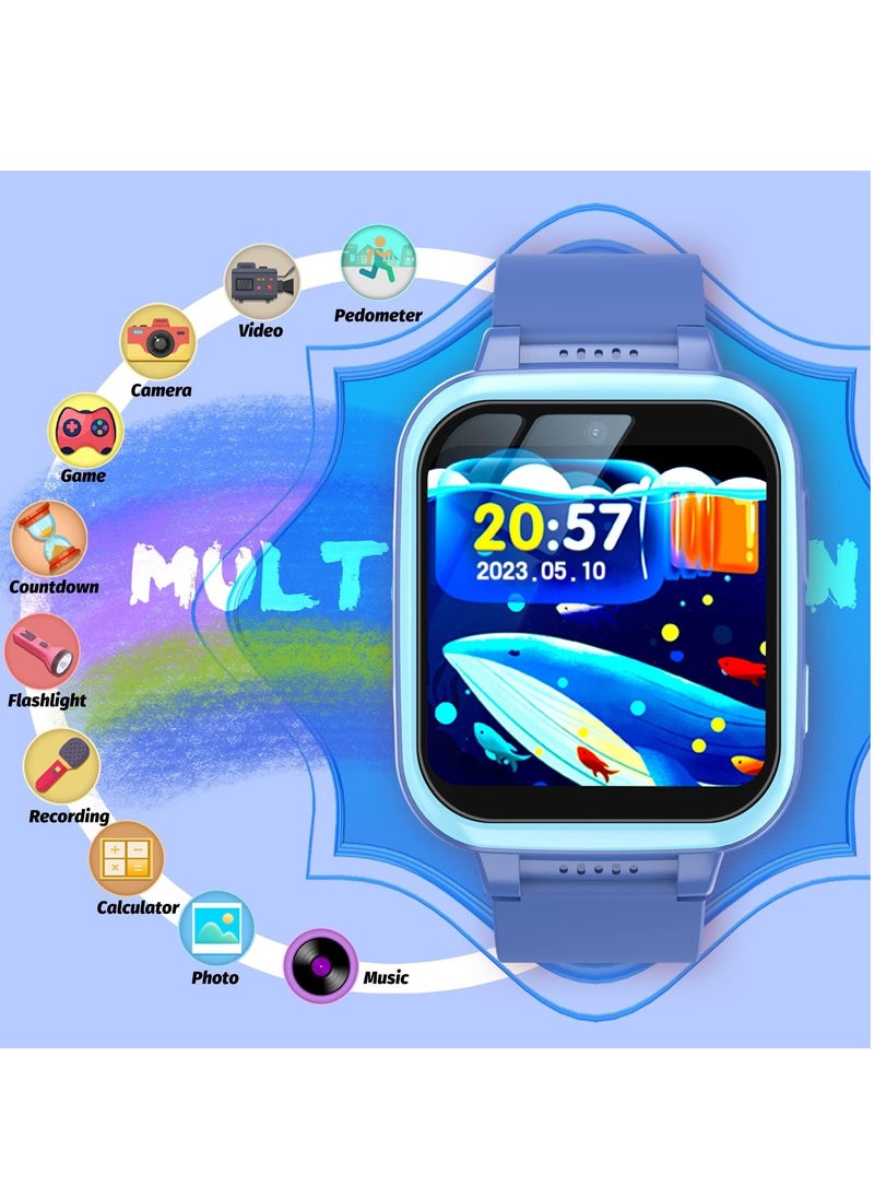 EVEREEN - Kids Smart Watch Girls, Gifts For 3-10 Year Old Girls Dual Camera Touchscreen Smart Watch For Kids With Music Player, Educational Toys Toddles Birthday Gift For Girls Ages 6 7 8 - Image 1
