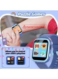 EVEREEN Kids Smart Watch Girls, Gifts For 3-10 Year Old Girls Dual Camera Touchscreen Smart Watch For Kids With Music Player, Educational Toys Toddles Birthday Gift For Girls Ages 6 7 8  - Image 4