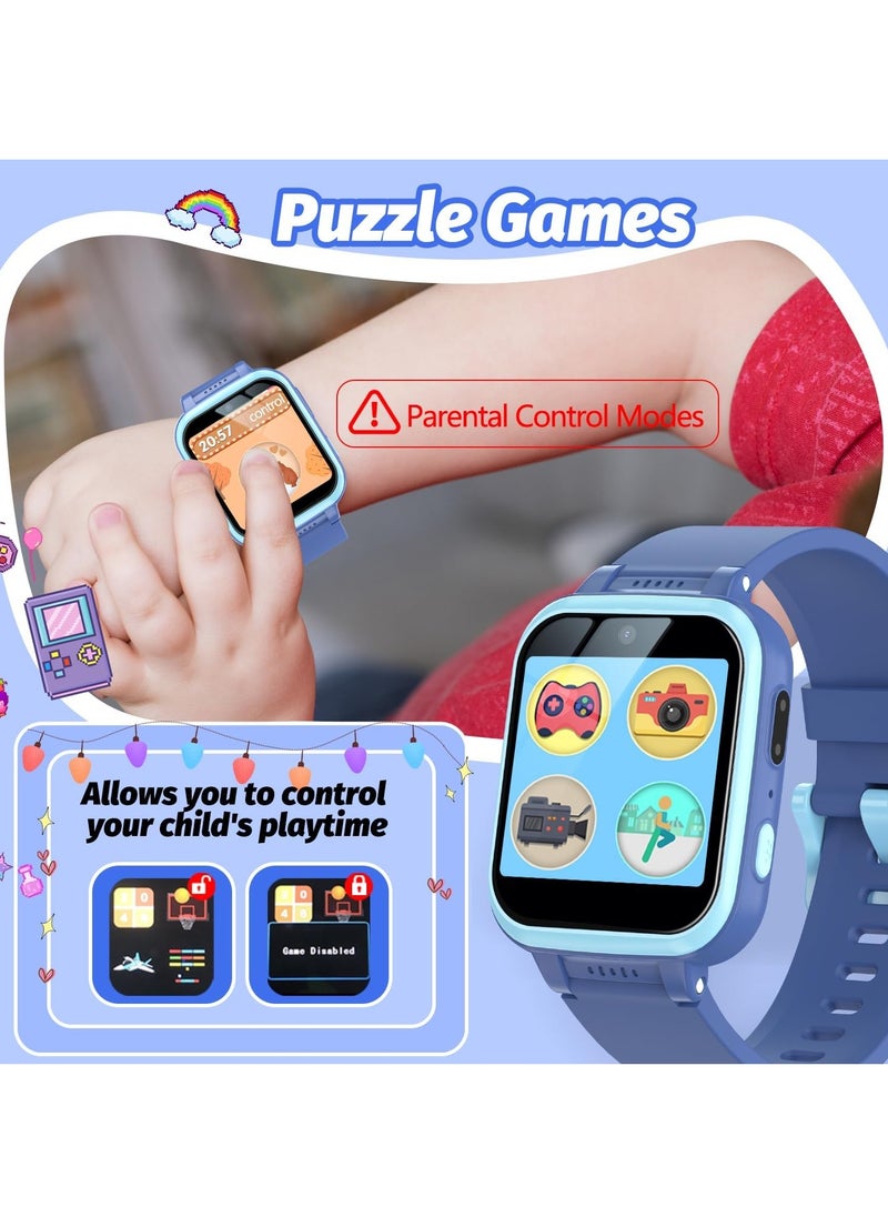 EVEREEN - Kids Smart Watch Girls, Gifts For 3-10 Year Old Girls Dual Camera Touchscreen Smart Watch For Kids With Music Player, Educational Toys Toddles Birthday Gift For Girls Ages 6 7 8 - Image 1