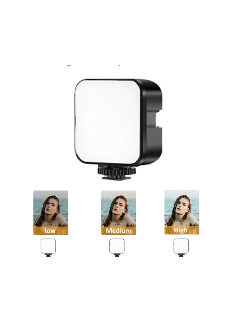عدة متكاملة لتسجيل الفيديو بالموبايل – ميكروفون + حامل ثلاثي صغير + إضاءة LED + مشبك تثبيت للهاتف - Image 2