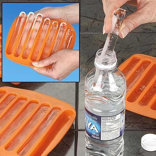 Silicon Bottle Ice Tray Easy Push Pop Out Narrow Ice Stick Cubes Water Bottle Long Stick Ice Cube Trays for Water Bottle Stick Ice Tray Ideal for Sports and Water BottlesMulti Color 1 PCS  - Image 4