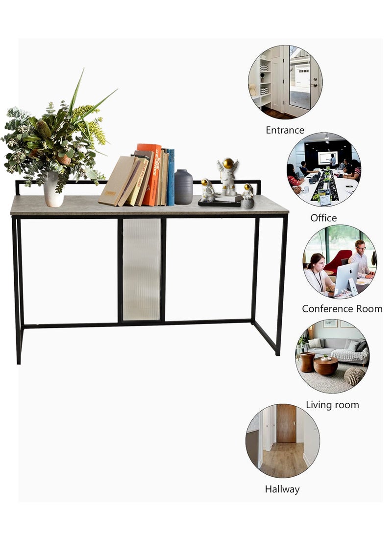 Living Rectangular Console Table Metal Frame 130*85*40 CM - Image 2