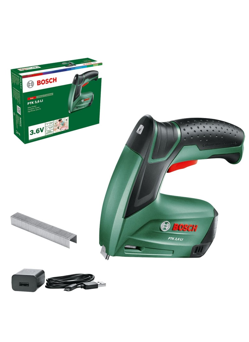 BOSCH - Cordless Tacker Ptk 3,6 Li Integrated Rechargeable Battery 3.6 V 30 Impactsmin In Cardboard Box - Image 1