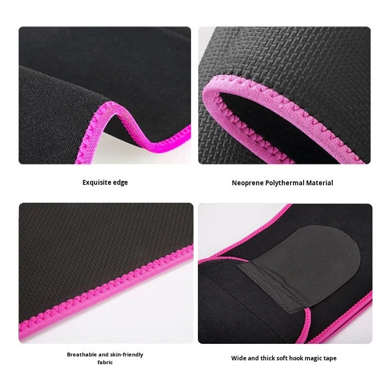 Bluejw Cross-Border Summer Sports Waist Trimmers: Breathable Fitness Belt, Diving Material Colorful Corset for Sweat Enhancement - Image 3