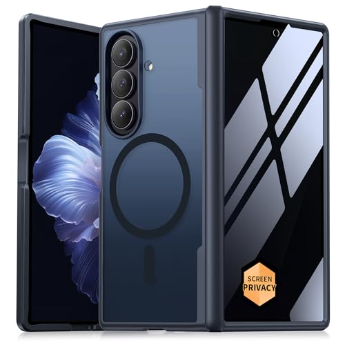 MOBOSI Magnetic for Z Fold 7 Case with Privacy Screen Protector Samsung Galaxy Z Fold7 CoverCompatible with Magsafe Full Body Hinge Protection Shockproof Phone Cases for zfold 7 Black - Image 1