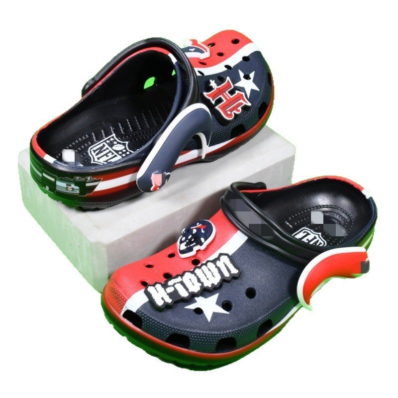 Houston Texans Unisex Breathable Anti-Slip EVA Beach Clogs - Image 5
