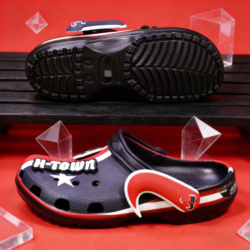 Houston Texans Unisex Breathable Anti-Slip EVA Beach Clogs - Image 2
