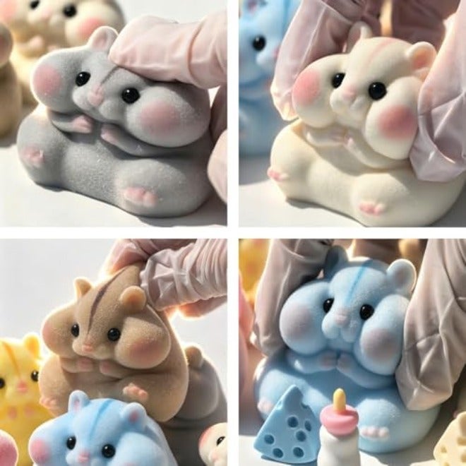 Handmade Taba Squishy Hamster Toy - Cute Stress Relief Gift for Adults &  Kids - Image 4
