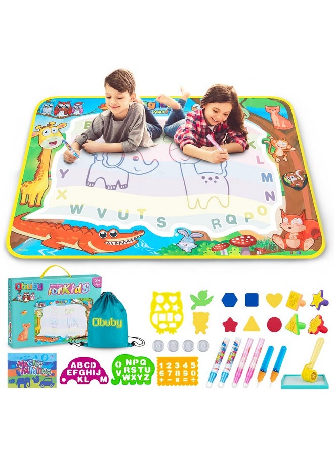 Water Drawing Mat Kids Doodle Mats Coloring Writing Board No Mess Toy For Kid Toddler Animal Educational Painting Pad Toys For Age 3 4 5 6 7 8 9 10 11 12 Girls Boys Toddlers Gift 40 X 28 Inches - pzsku/ZDF1FC018B2F0D849887AZ/45/_/1721574284/ce41f673-78c7-4071-9159-9faecf27f584