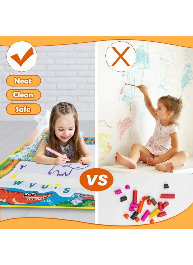 Water Drawing Mat Kids Doodle Mats Coloring Writing Board No Mess Toy For Kid Toddler Animal Educational Painting Pad Toys For Age 3 4 5 6 7 8 9 10 11 12 Girls Boys Toddlers Gift 40 X 28 Inches - pzsku/ZDF1FC018B2F0D849887AZ/45/_/1721574290/622a270e-cc5c-4869-b68f-f86fe5b4a327