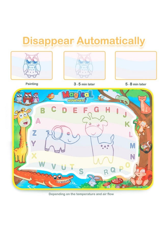 Water Drawing Mat Kids Doodle Mats Coloring Writing Board No Mess Toy For Kid Toddler Animal Educational Painting Pad Toys For Age 3 4 5 6 7 8 9 10 11 12 Girls Boys Toddlers Gift 40 X 28 Inches - pzsku/ZDF1FC018B2F0D849887AZ/45/_/1721574291/5048351f-e625-4880-b115-1bb111ef705b