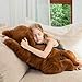MorisMos 32 Inch Giant Chocolate Lab Stuffed Animal Large Labrador Plush Puppy Pillow Fluffy Big Labrador Stuffed Dog Plush Gifts for Kids Girls Boys - Image 4