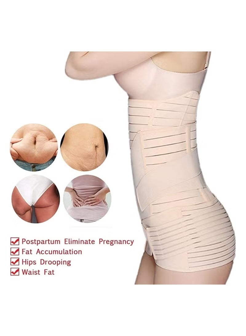 3-in-1 Postpartum Belly Support Belt for Women | Maternity Recovery Waist Trainer | After Pregnancy Abdominal Binder, Pelvic Support & Waist Slimming Wrap | Adjustable & Breathable - Image 2