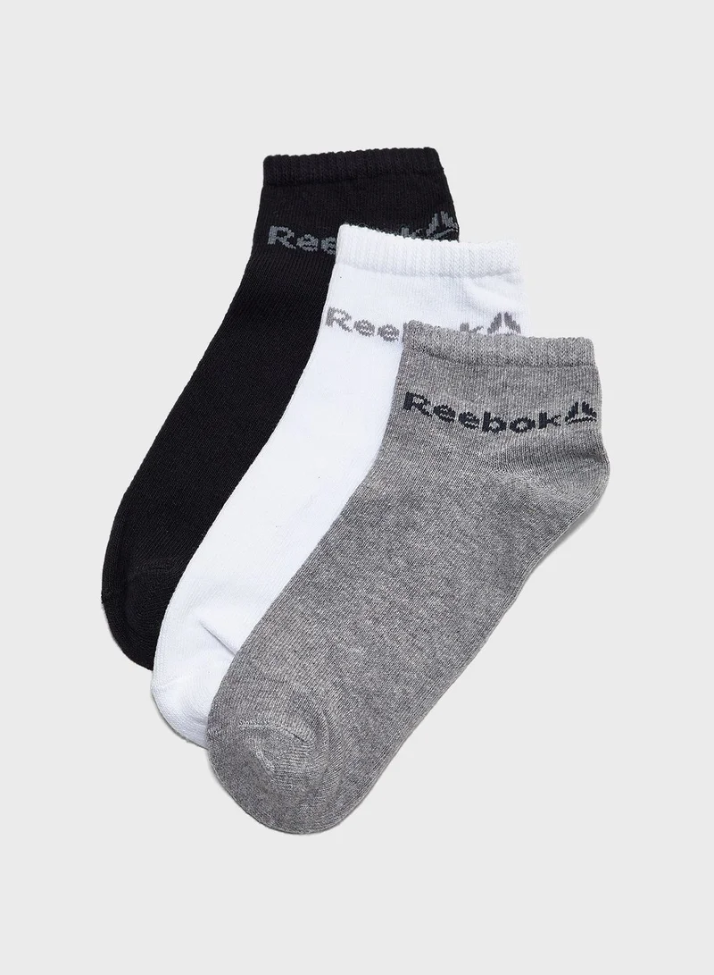 Reebok 3 Pack Active Core Ankle Socks