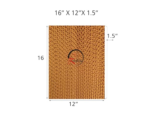 Lekshika Honeycomb Pad | Air Cooler Cooling Pads (Brown) (16" X 12" X 1.5" Inch) - Image 2