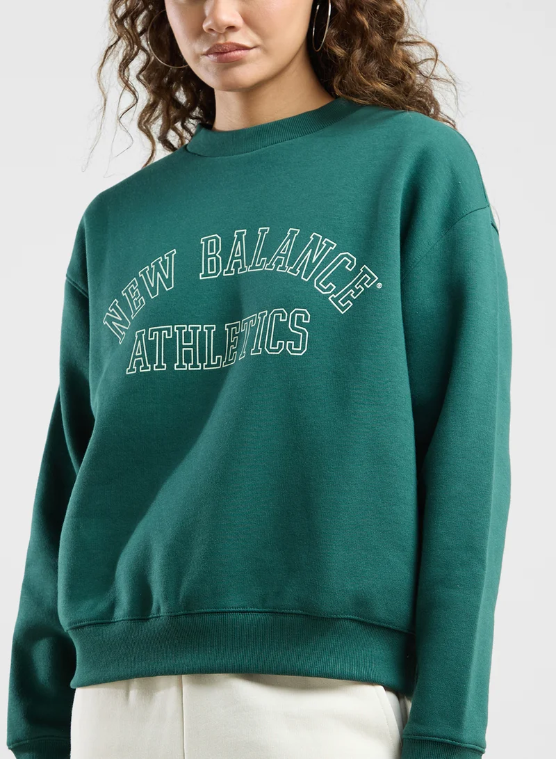 نيو بالانس Graphic Fleece Sweatshirt
