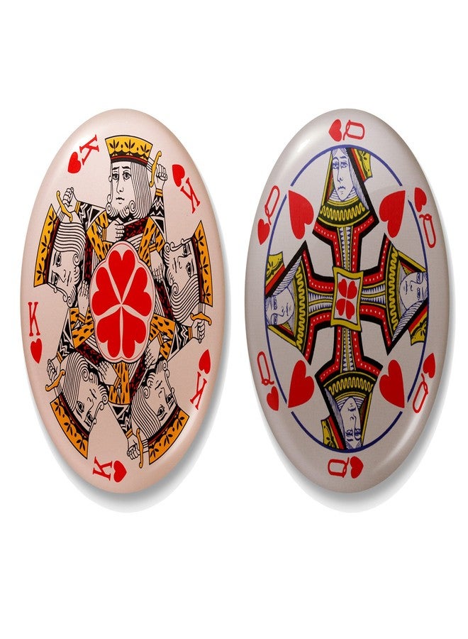 King and Queen of Hearts - Couples' Badges (Set of 2)