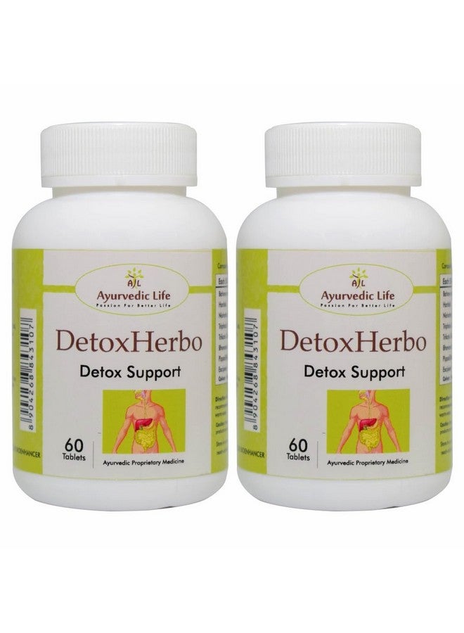 AL Ayurvedic Life DETOX HERBO - 60 Detox Tablet Pack of 2  - Image 1