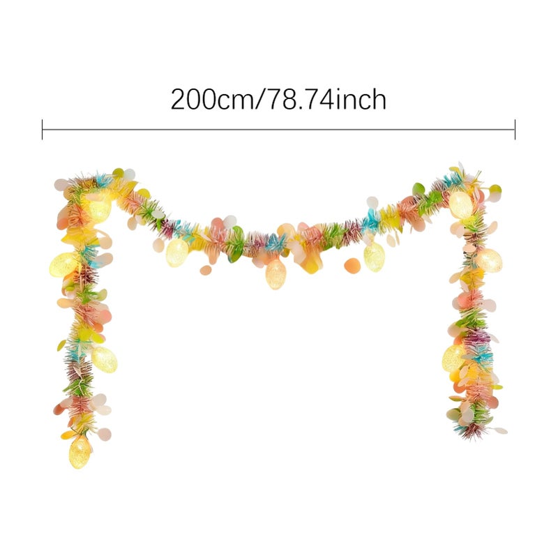 Easter Tinsel Garland Foil Decor Lightweight Reusable For Walls Ceilings Arches Party - Image 3
