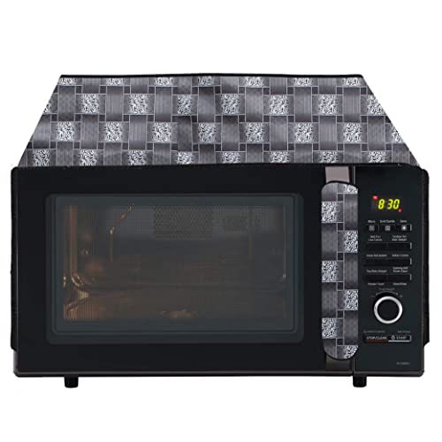 Wings Star Oven Cover for Panasonic 20 L Solo Microwave Oven (NN-ST26JMFDG) Floral Pattern (Multicolour) - Microwave Oven Top Cover with 4 Utility Pockets and 1 Oven Handle Cover Design42 - Image 1