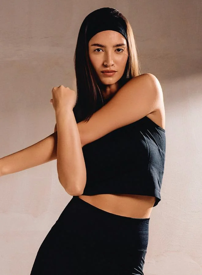 ADOT by Splash Seamless Sleeveless Top with Round Neck