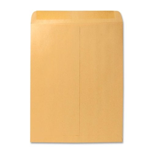 Quality Park Catalog Envelopes, 12x15.5 Inches, Gummed Closure, Brown Kraft Mailing Envelopes for Legal or Letter Size Papers, 100/Box (QUA41967) - Image 1
