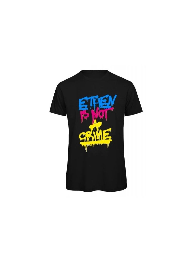 ETHEN Is Not A Crime Cotton Motorcycle T-shirt - Image 1