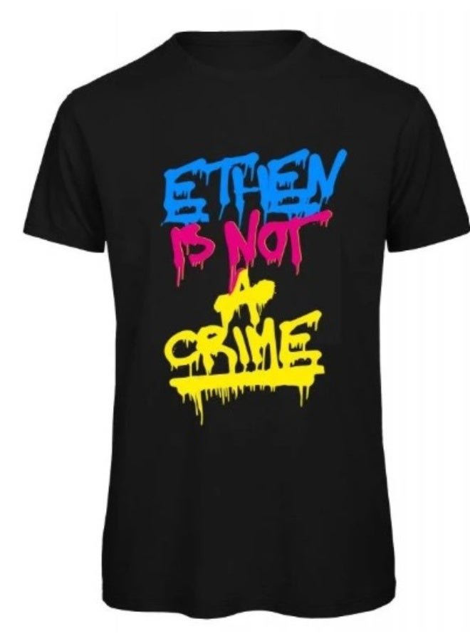ETHEN Is Not A Crime Cotton Motorcycle T-shirt - Image 2