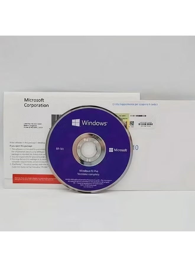 Windows 10 Pro 64-bit System Disc, English version oem with activation verification code - Image 2