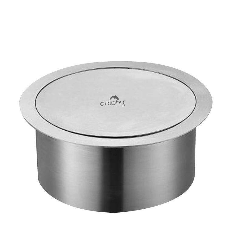 DOLPHY DOLPHY 304 Stainless Steel Recessed Counter top Waste bin  - Image 1