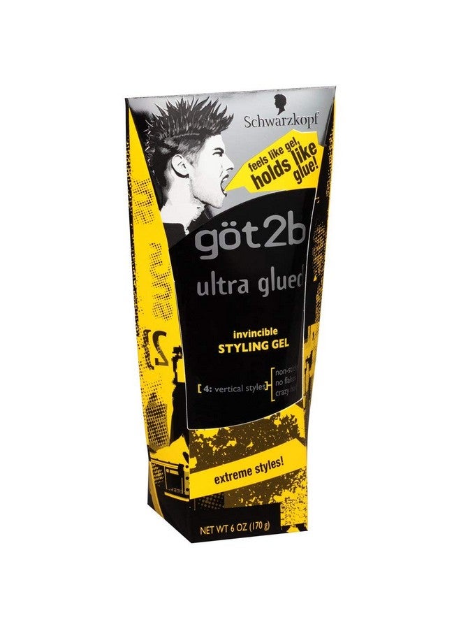 Got2b Ultra Glued Invincible Styling Gel 6 Oz