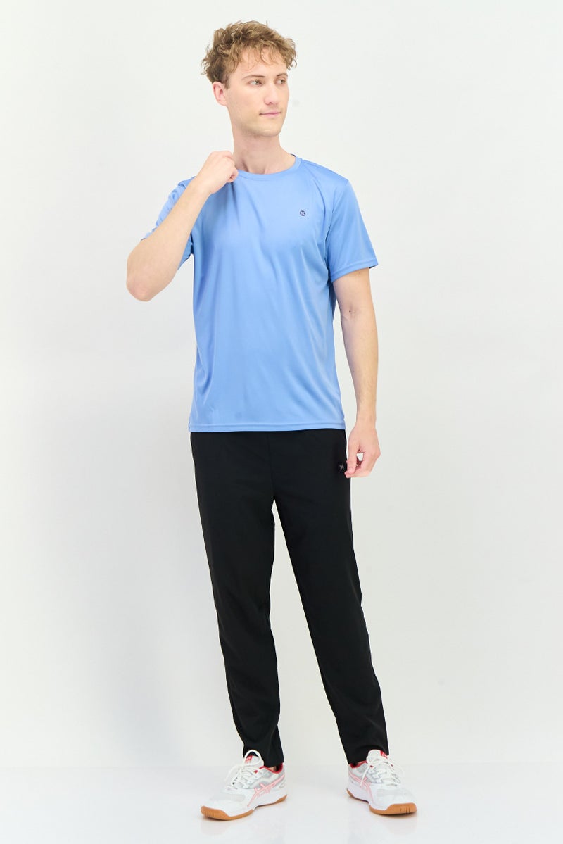 RBX Men Sportswear Fit Short Sleeves Training T-Shirt, Allure Blue  - Image 3