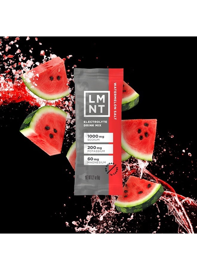 Elemental Labs - LMNT Electrolyte Drink Mix, Watermelon Salt 30 Sticks Each 0.21 oz - Image 1