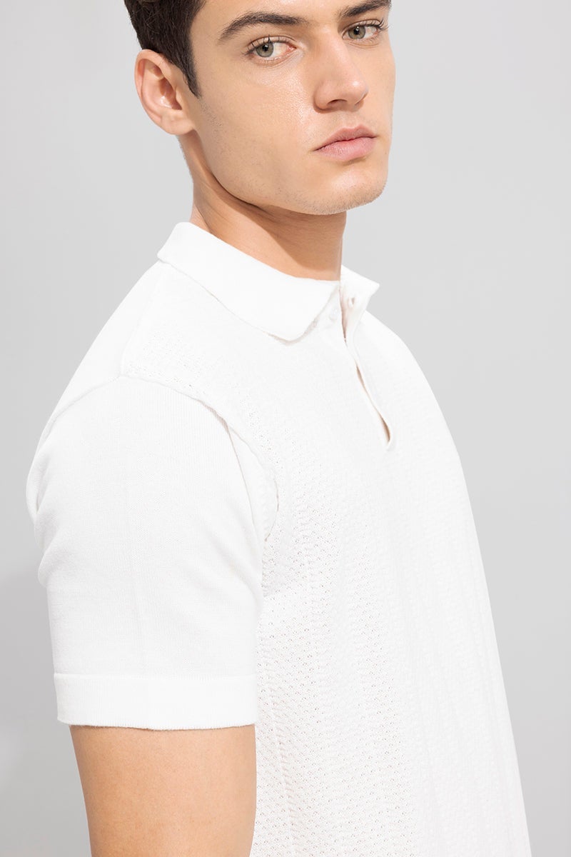 SNITCH Canyon White Polo T-Shirt - Image 4