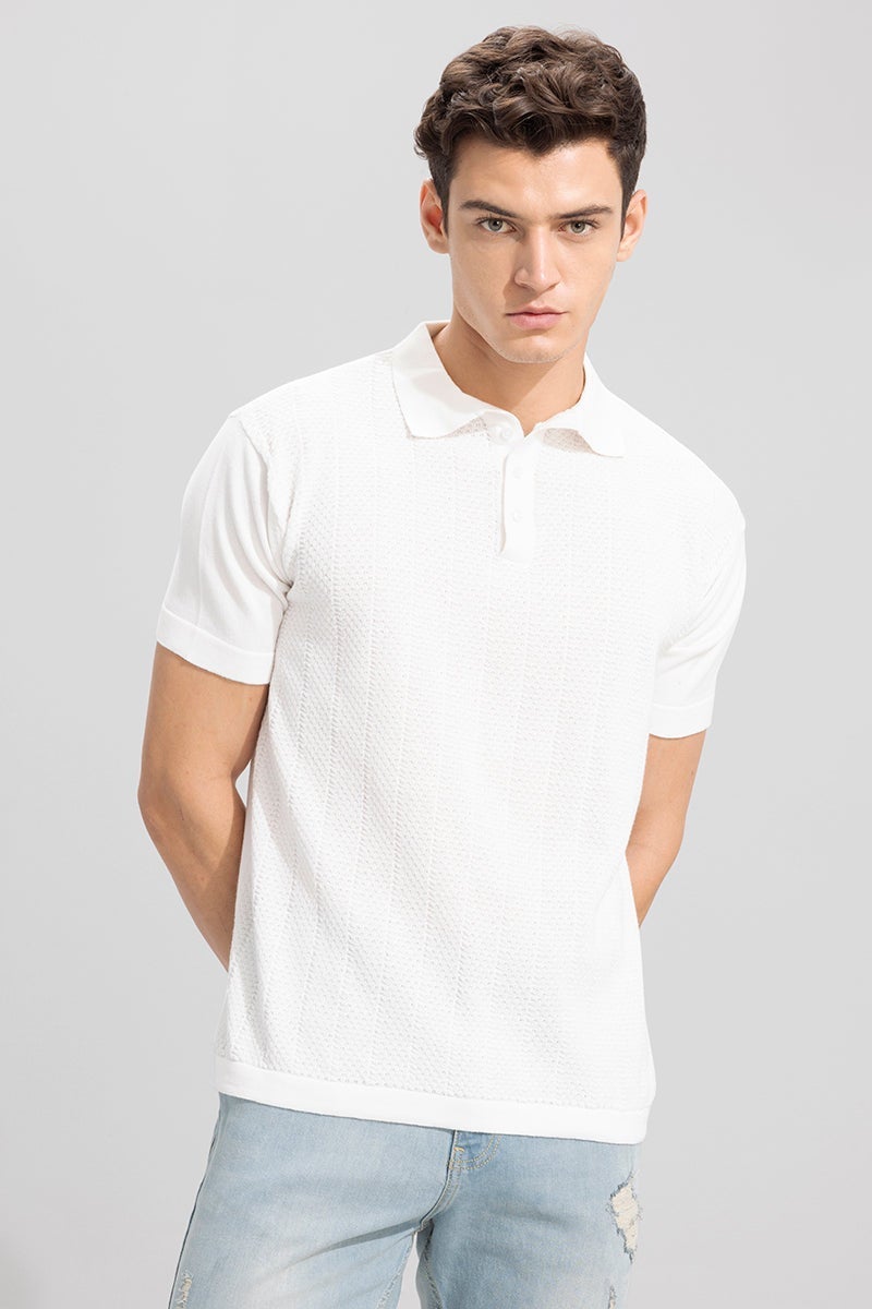 SNITCH Canyon White Polo T-Shirt - Image 3