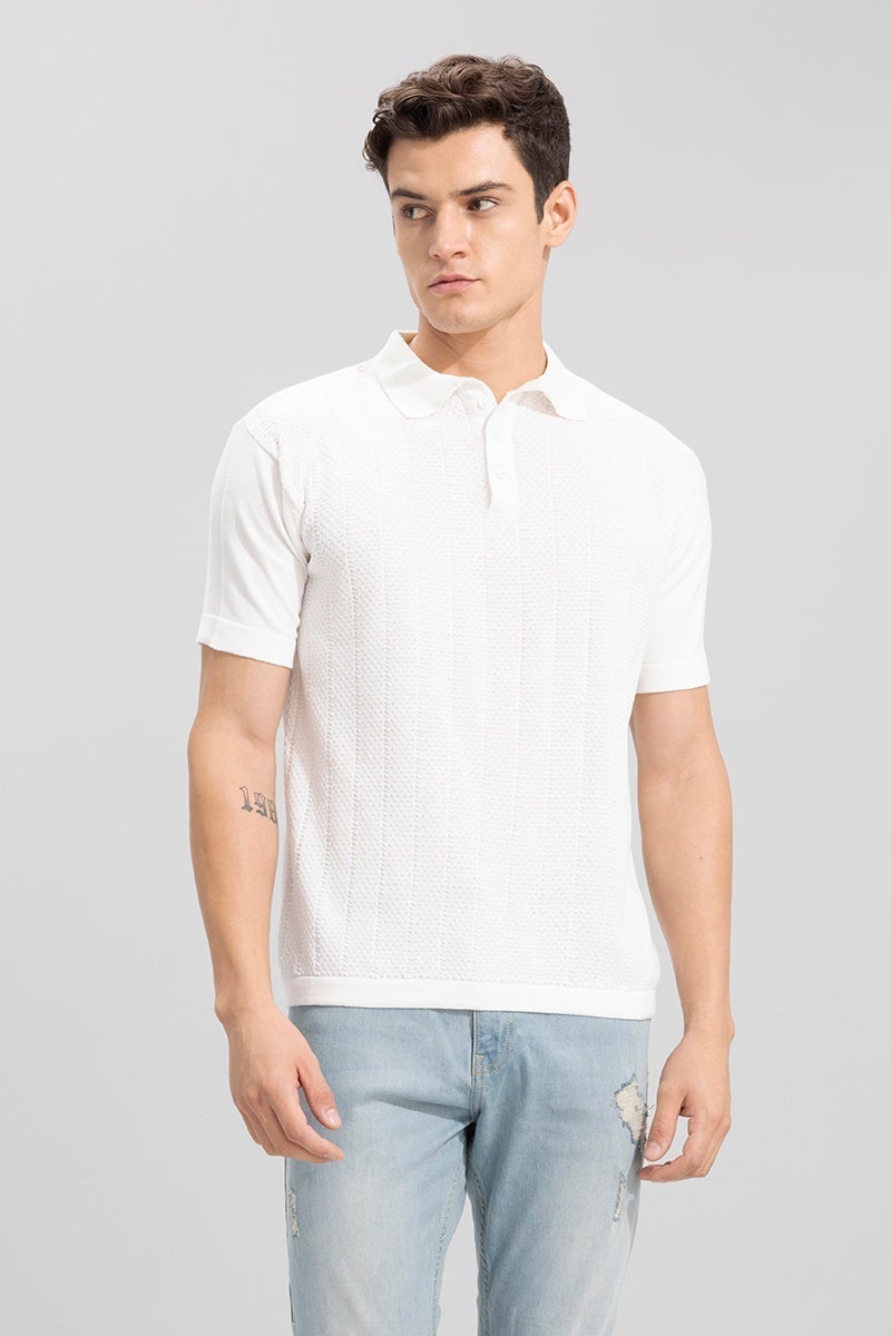 SNITCH Canyon White Polo T-Shirt - Image 5