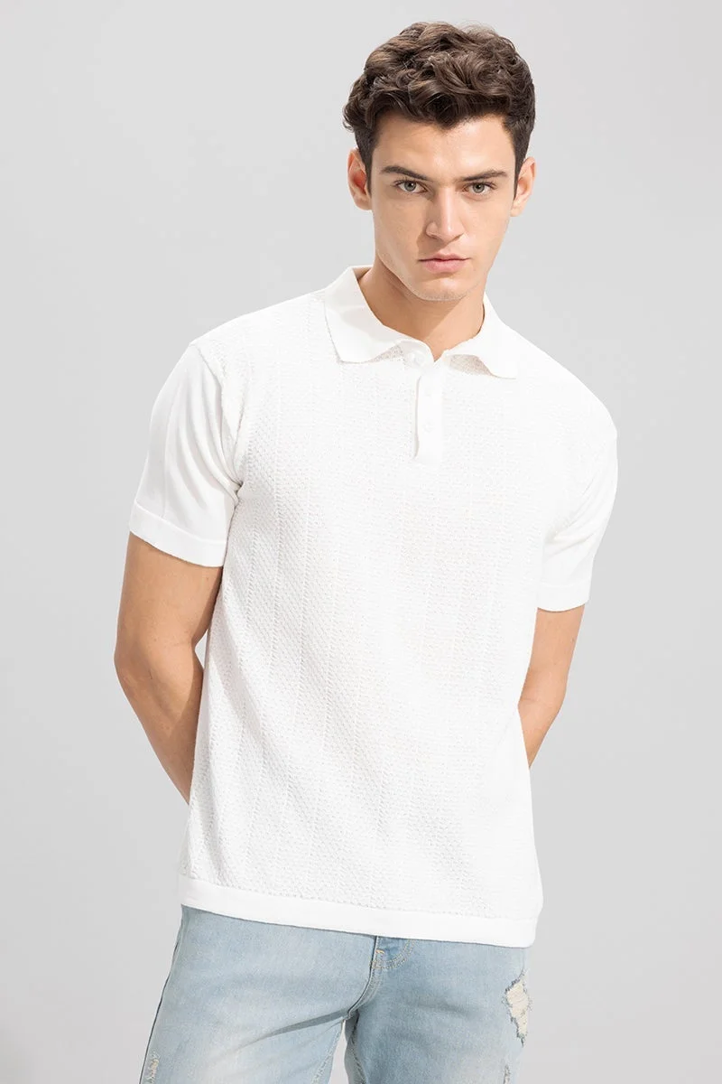 SNITCH Canyon White Polo T-Shirt