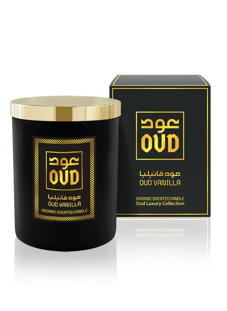 Oud Luxury Collection Oud Organic Scented Candle - Oud Vanilla 220ml  - Image 2