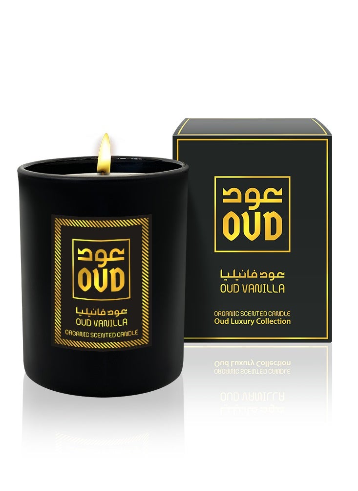 Oud Luxury Collection Oud Organic Scented Candle - Oud Vanilla 220ml  - Image 3