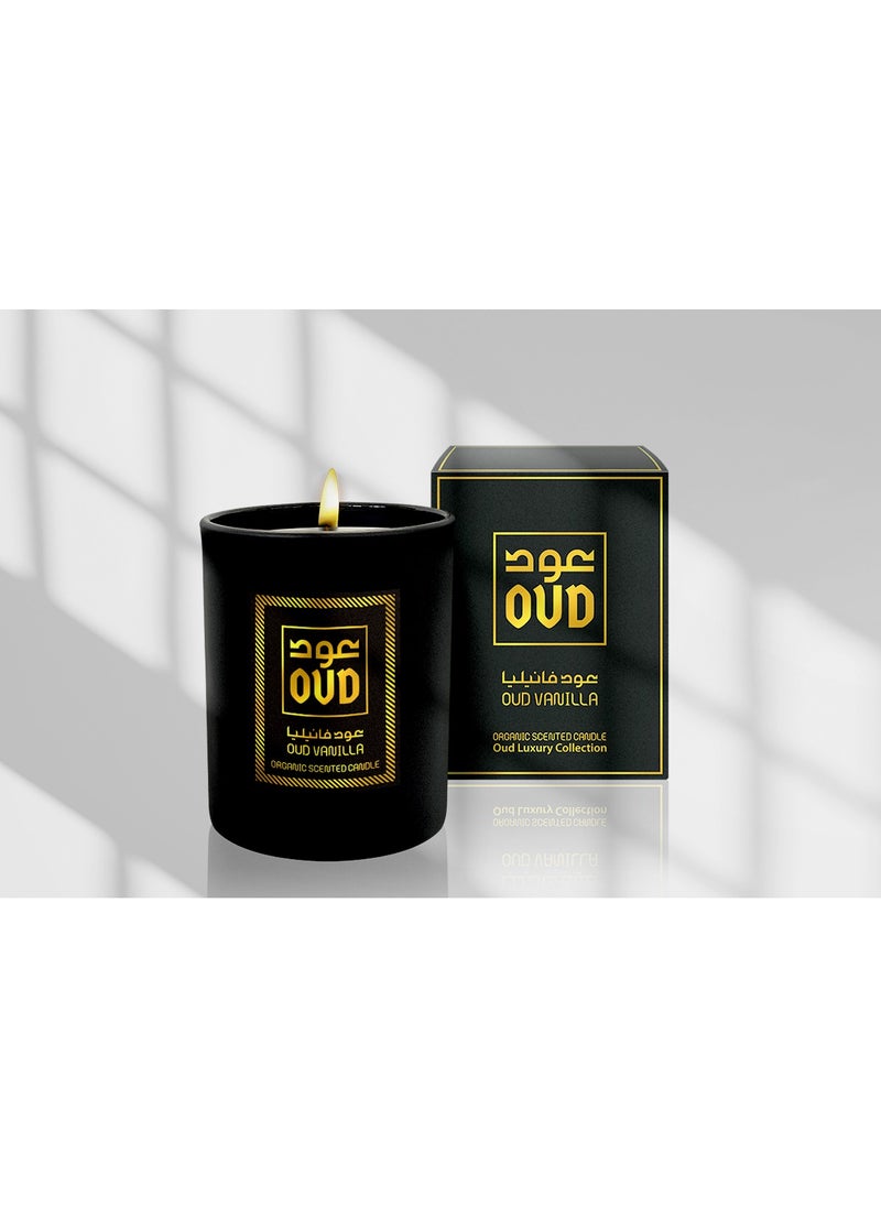 Oud Luxury Collection Oud Organic Scented Candle - Oud Vanilla 220ml  - Image 1