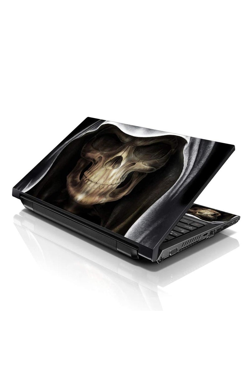 Lss غطاء لابتوب LSS 15 15.6 مع تصميم جمجمة ملونة بغطاء رأس يناسب HP Dell Lenovo Apple Asus Acer Compaq - يناسب 13.3" 14" 15.6" 16" (2 وسادات معصم مجانية) - Image 1