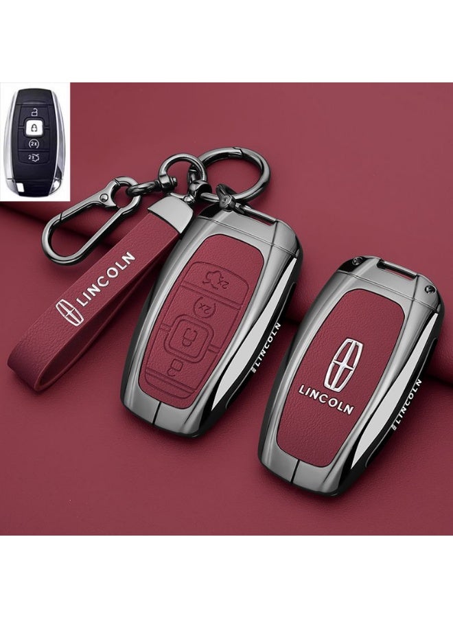 Lincoln High end car key protection case suitable for Lincoln adventurers, 24/25 Navigator Z, Navigator, and Aviator car key shell cases - Image 1