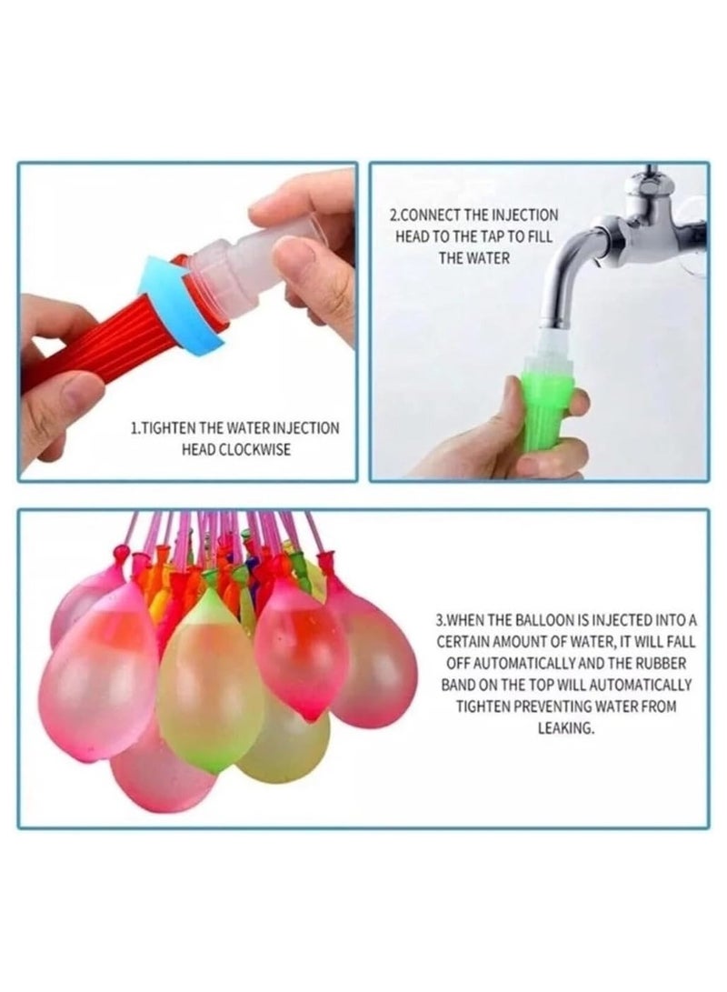 111-Piece Water Balloons Set, Durable and Sturdy, Perfect for Outdoor Family, Friends, and Kids Summer Fun, 2.8x 23.6x13.6 cm  - Image 3