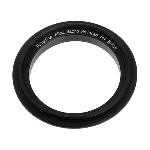 Fotodiox Macro Reverse Adapter Compatible with 49mm Filter Thread to Nikon F Mount Cameras - Image 1
