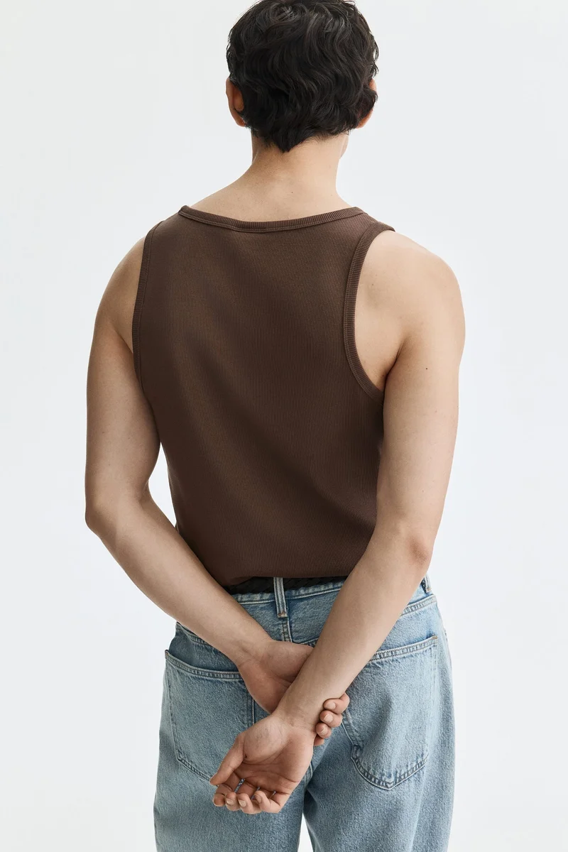H&M Slim Fit Ribbed vest top