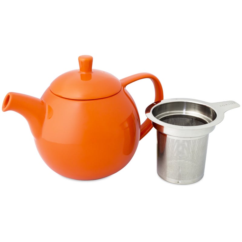 FORLIFE Curve Teapot with Infuser, 24-Ounce, Carrot - Image 2