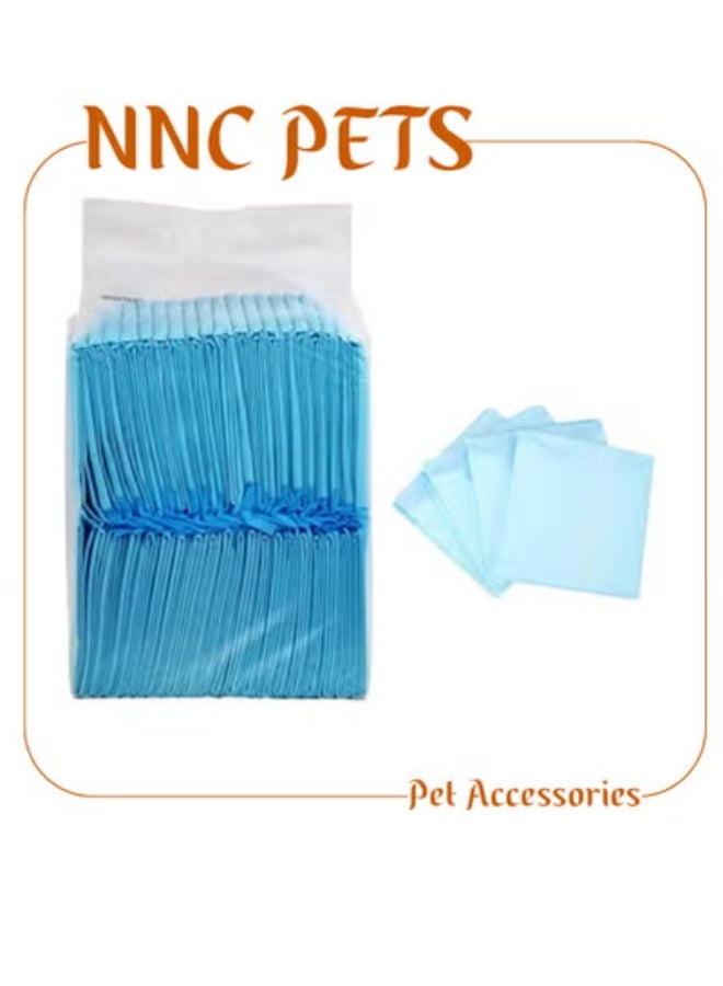NNC PETS Dog training pads with 5 highly absorbent layers, Disposable absorbent quick drying leak-proof pee pads, disposable training pads for Large-sized dogs 60x60 cm L (40Pcs) Blue - Image 1