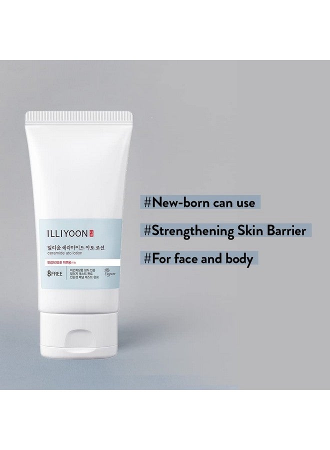 لوشن إلييون سيراميد أتو | مرطب خفيف الوزن للبشرة الجافة والحساسة، إصلاح حاجز للوجه والجسم، لطيف على بشرة الأطفال، معتمد نباتيًا، للعناية بالبشرة الكورية، 2.3 أونصة سائلة. - Image 5