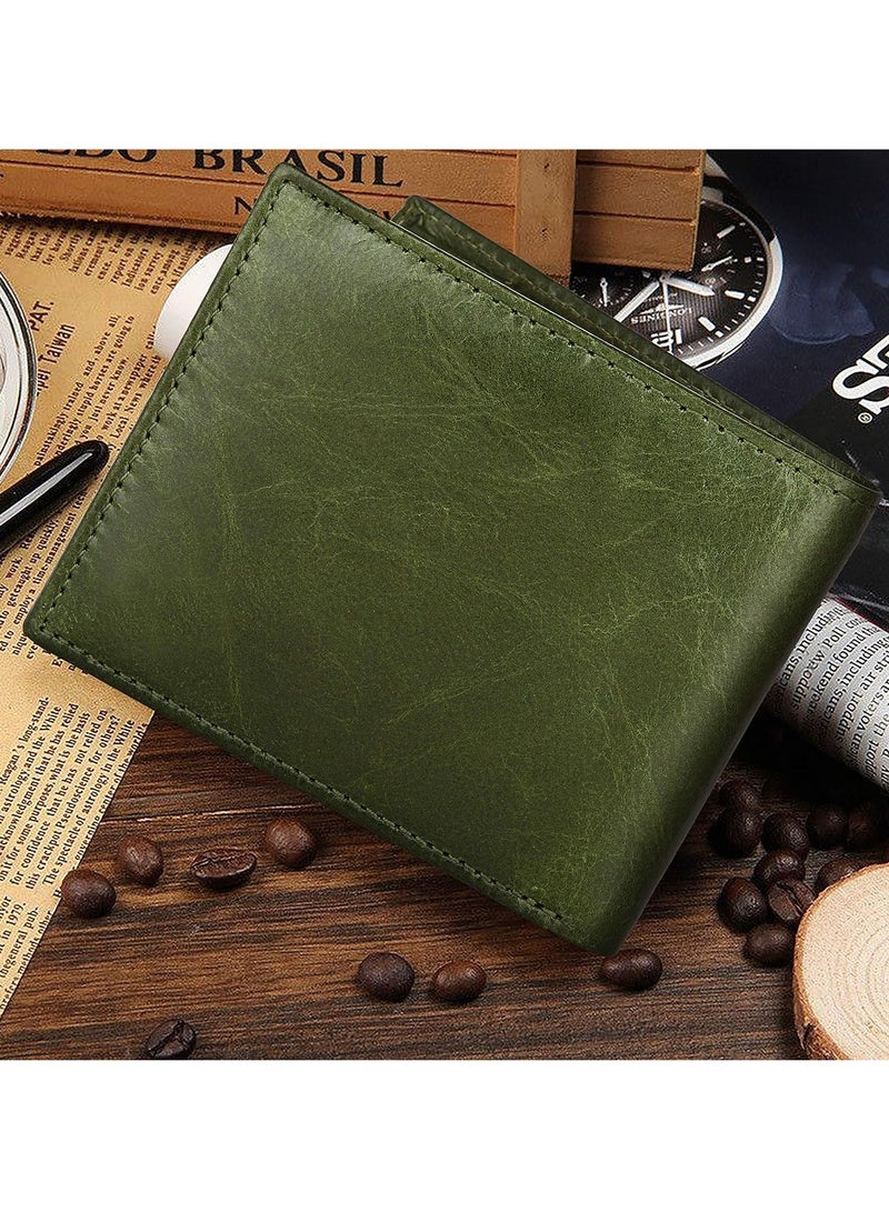 وايلدهورن محفظة جلدية للرجال من وايلد هورن مزودة بتقنية RFID، باللون الأخضر - Image 4