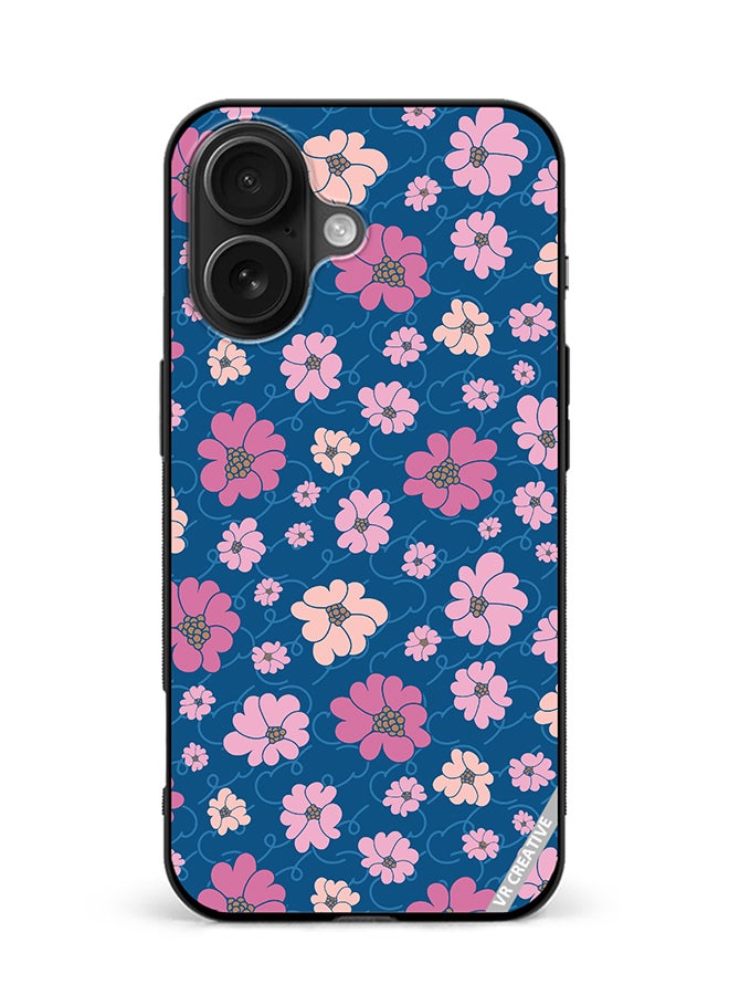 Protective Case Cover For Apple iPhone 16 Plus Flower Design Multicolour